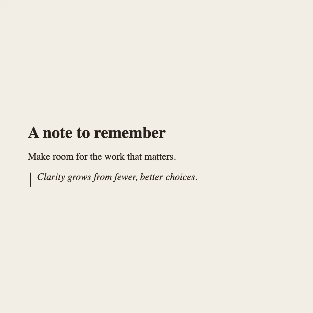 Square text export with a compact heading and readable quote layout.